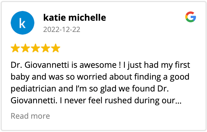Dr. Giovannetti, client review, google review