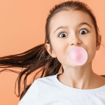 chewing gum, child chewing gum, child safety