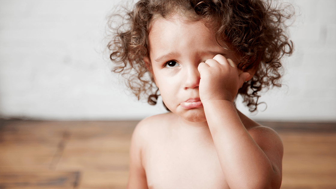 Toddler that keeps waking up in the middle of the night looking sleepy